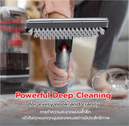 เครื่องขจัดคราบอเนกประสงค์ HOOVER SPOT CLEANER รุ่น CLEANSLATE XL (ทำความสะอาดพรมเบาะ) สีดำ/แดง_2